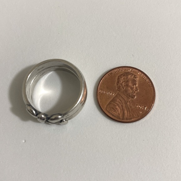 Vintage Sterling Silver Turtle Ring Size 6 - Picture 3 of 6